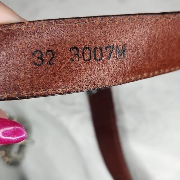 Brighton Mickey Mouse Train Lizard Print Belt Size 32 - Picture 10 of 13